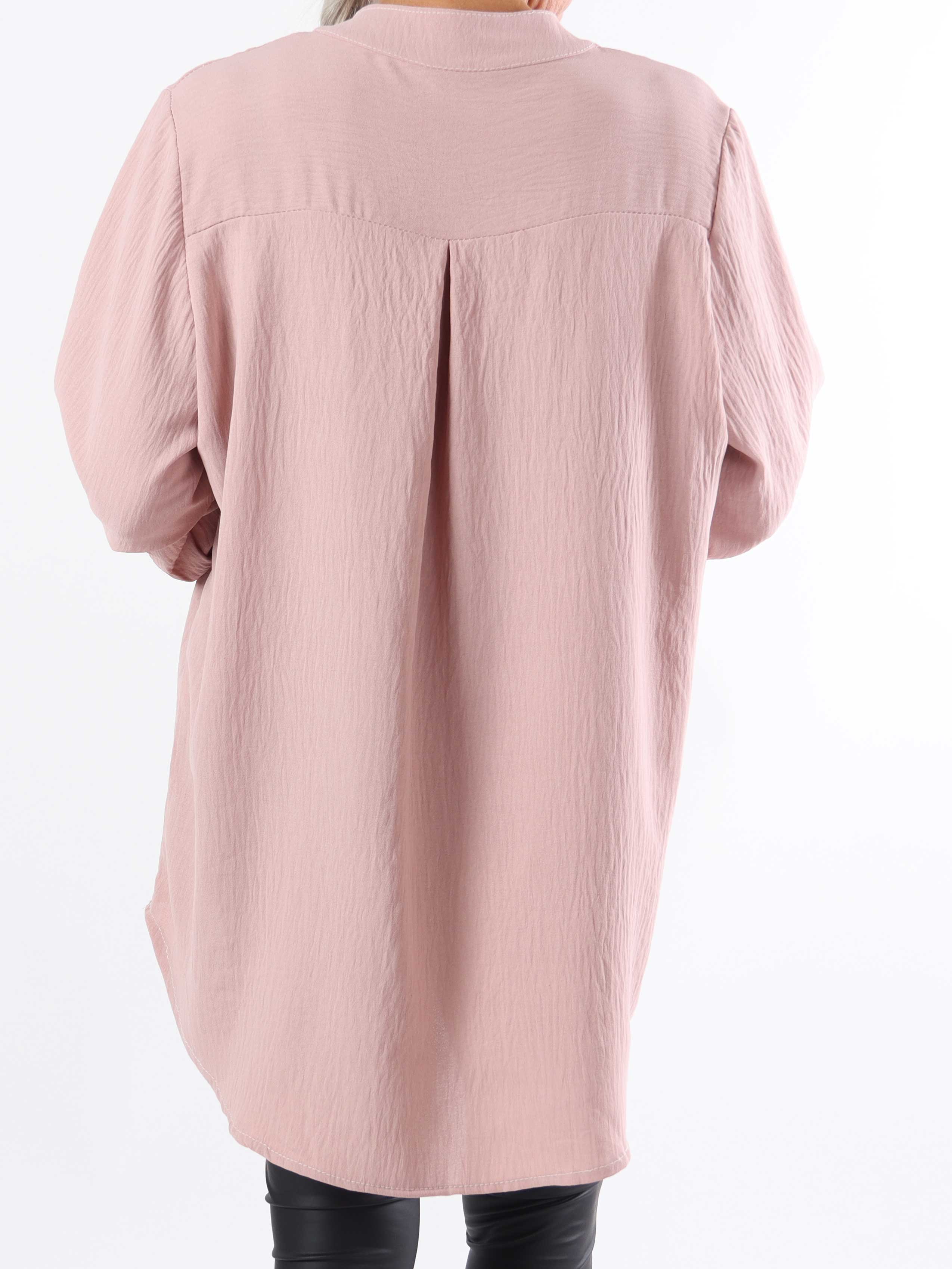 Vanesa Plain - Ensfarvet plus size tunika i viskose (bestseller)